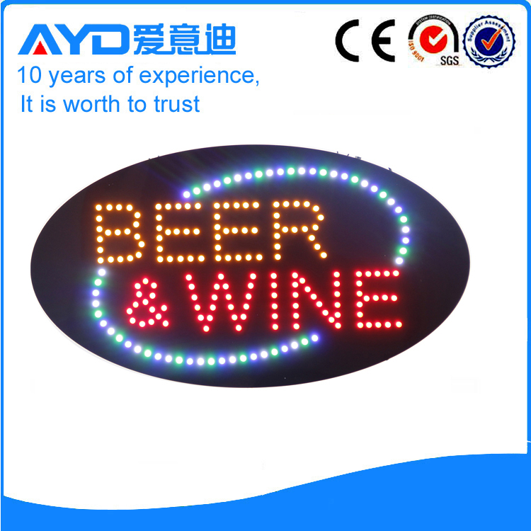 Indoor Good Price LED Beer&Wine Sign
