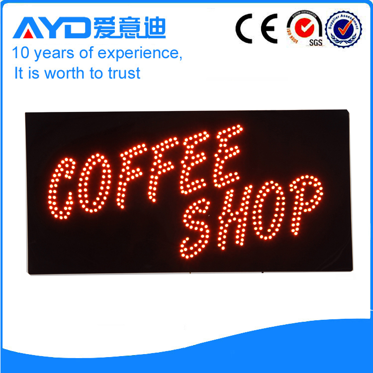 AYD Good Price LED Coffee Shop Sign