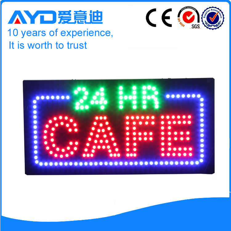 AYD LED 24Hrs Cafe Sign