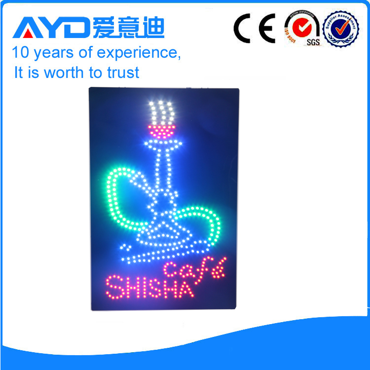 AYD Unique Design LED Cafe Shisha Sign