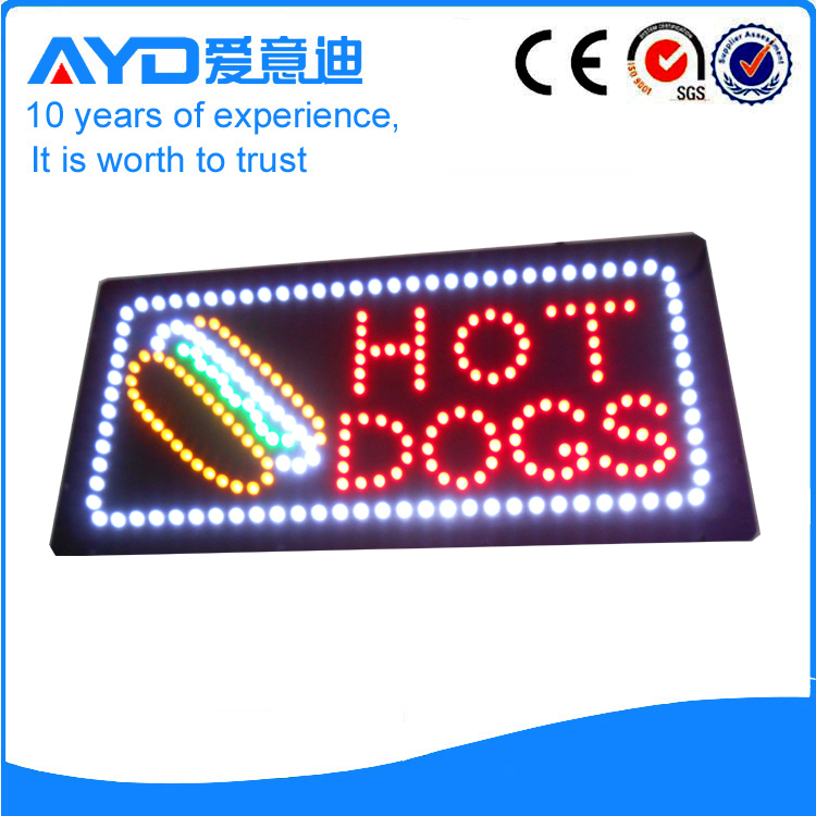 AYD Unique Design LED Hot Dogs Sign