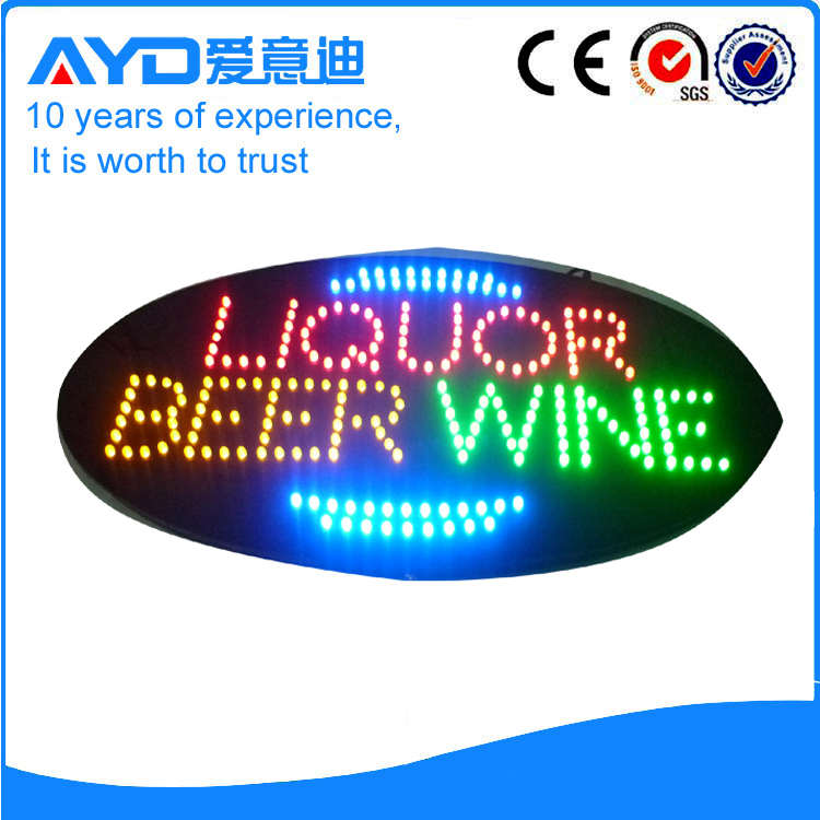 AYD Good Price LED Liquor Beer Wine Sign