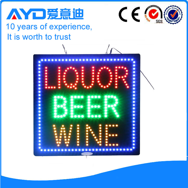 AYD Good Price LED Liquor Beer Wine Sign