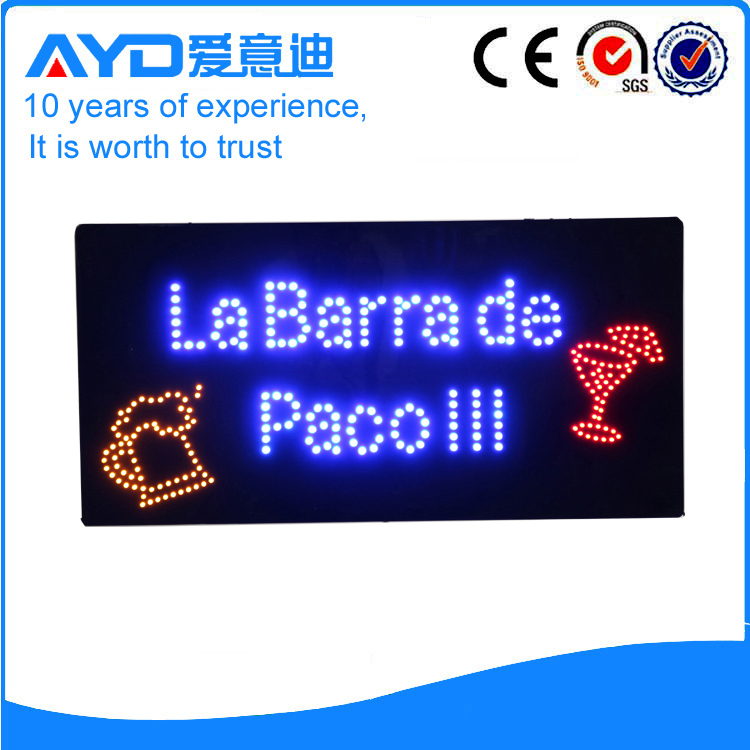 AYD LED La Barra De Pacolll Sign