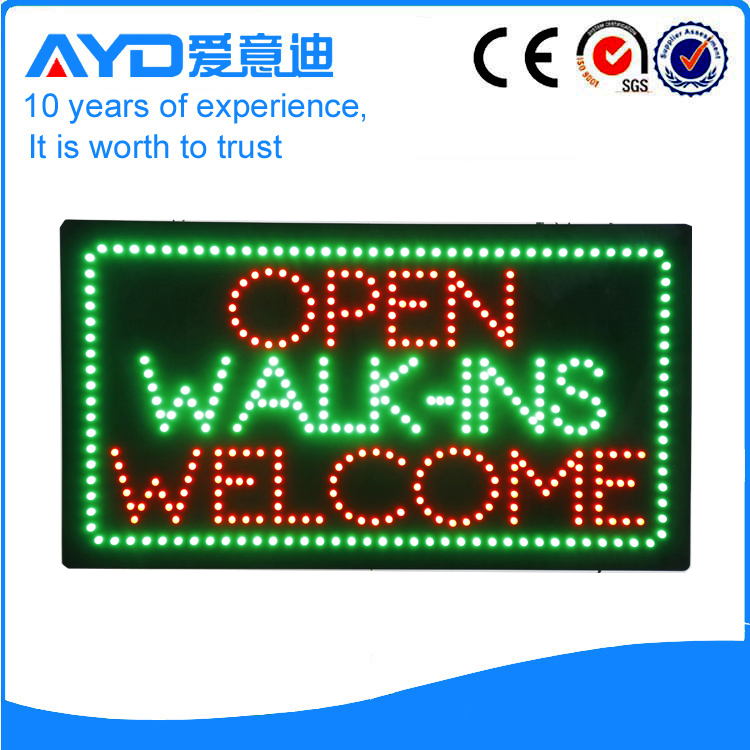 LED Walk-ins Welcome Sign