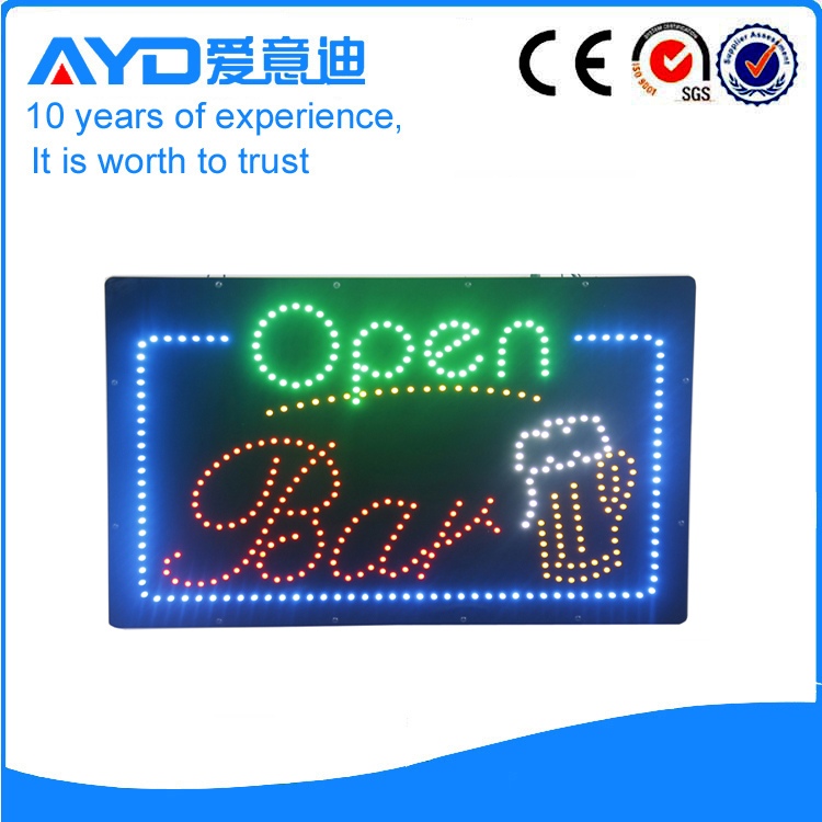 Indoor LED Open Bar Sign