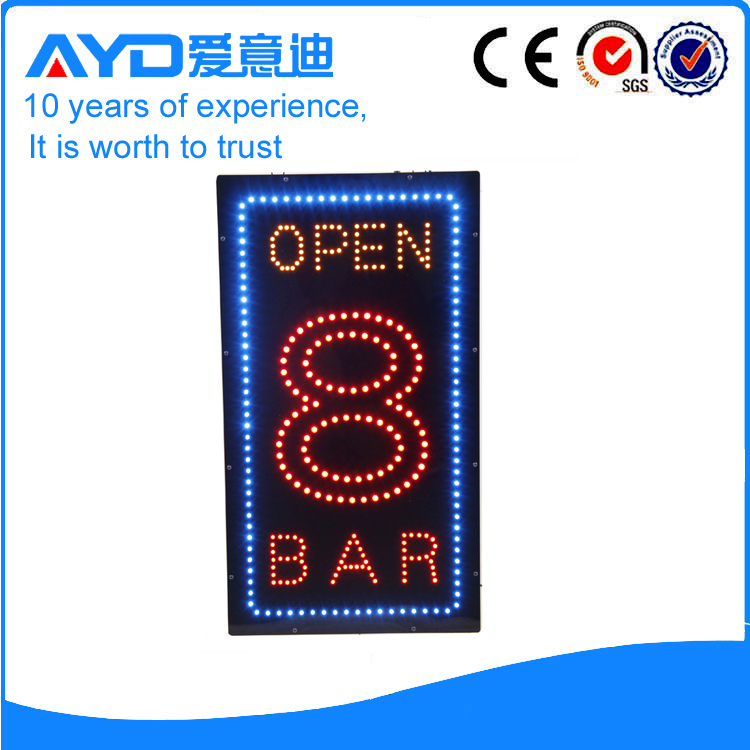 AYD LED Open 8 Bar Sign