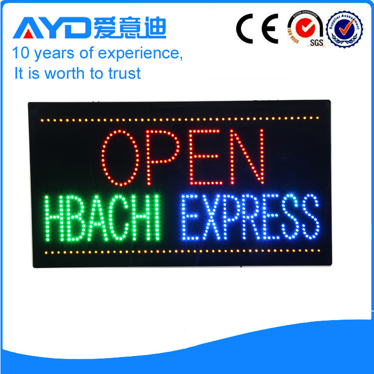 AYD LED Open Hbachi Express Sign