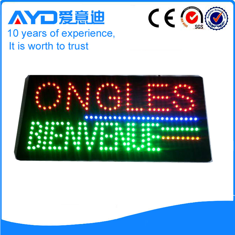 AYD LED Ongles Bienvenue Sign