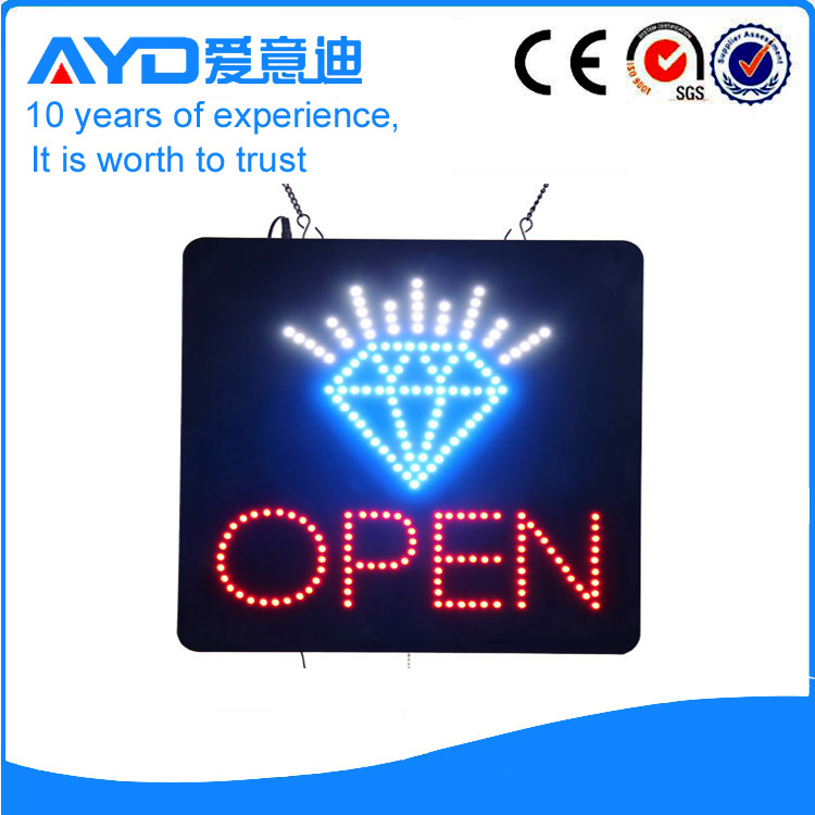 Diamond LED Open Sign