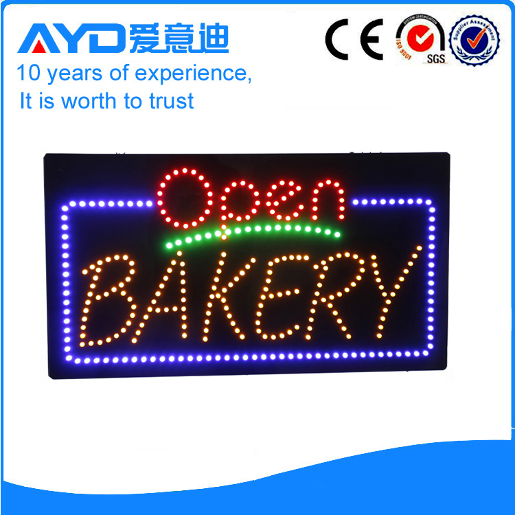 Indoor LED Open Bakery Sign