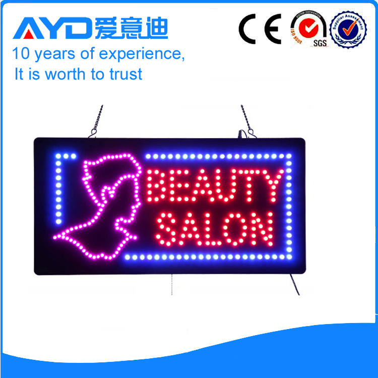 AYD Good Price LED Beauty Salon Sign