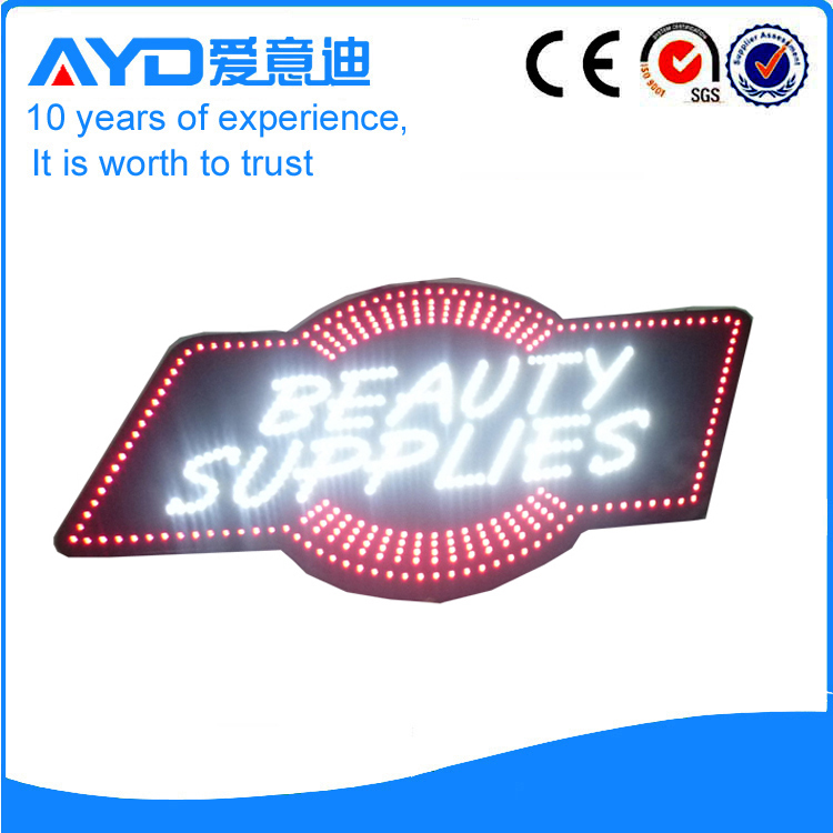 AYD Good Price LED Beauty Supplies Sign