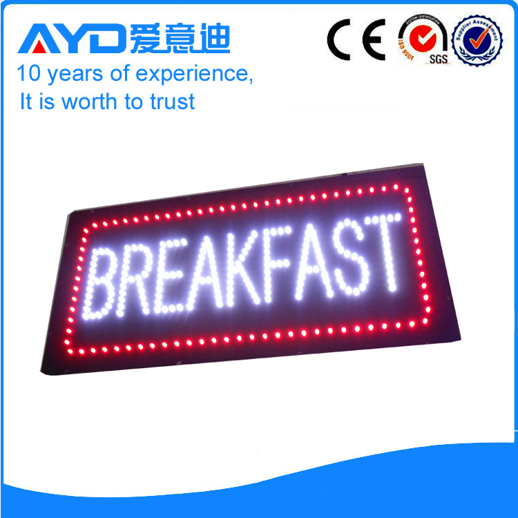 AYD Good Price LED Breakfast Sign