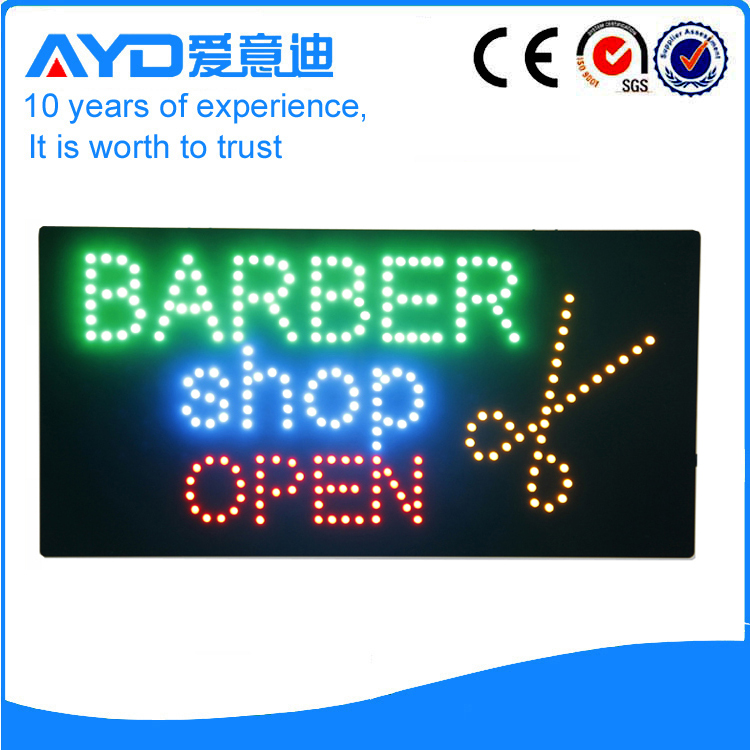 AYD LED Barber Shop Open Sign