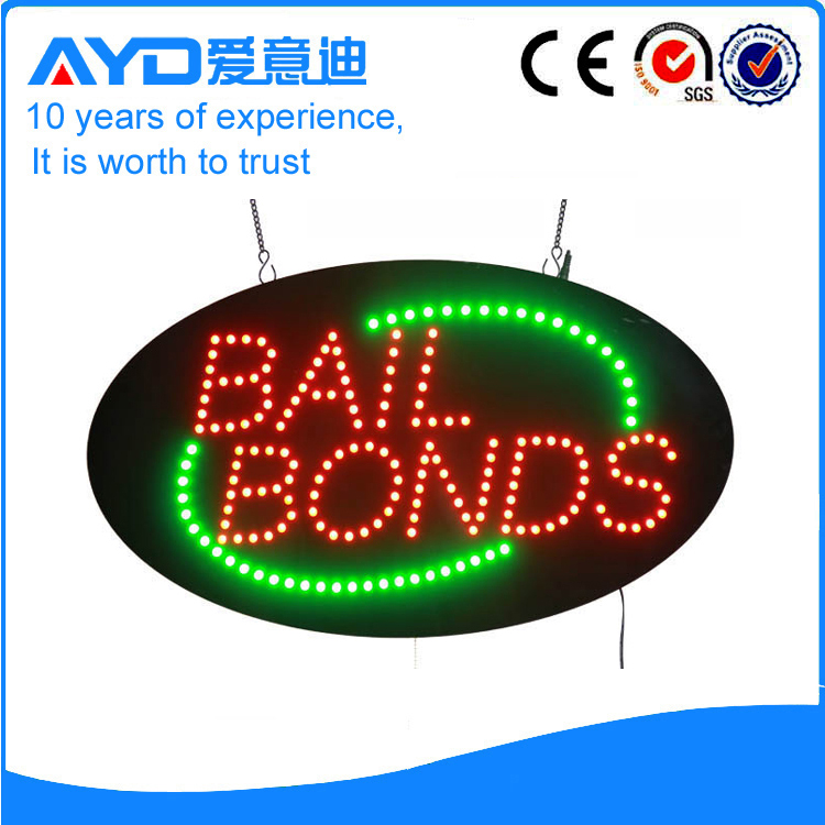 AYD Good Price LED Bail Bonds Sign