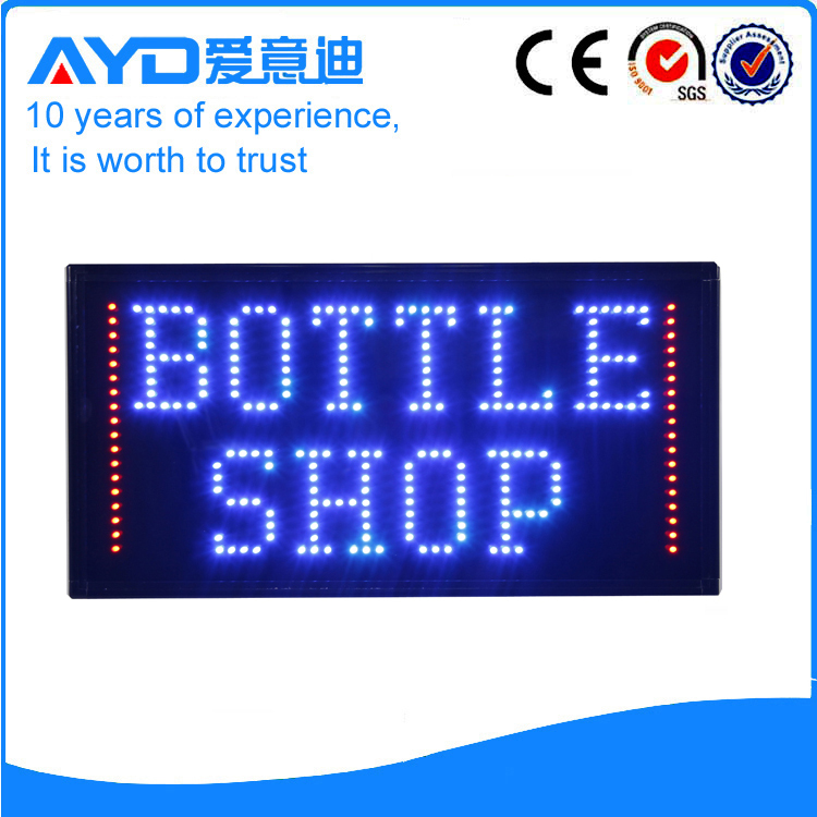 AYD Good Price LED Bottle Shop Sign