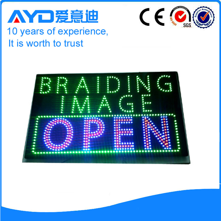 AYD LED Braiding Image Open Sign