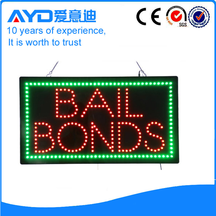 Indoor Good Design LED Bail Bonds Sign