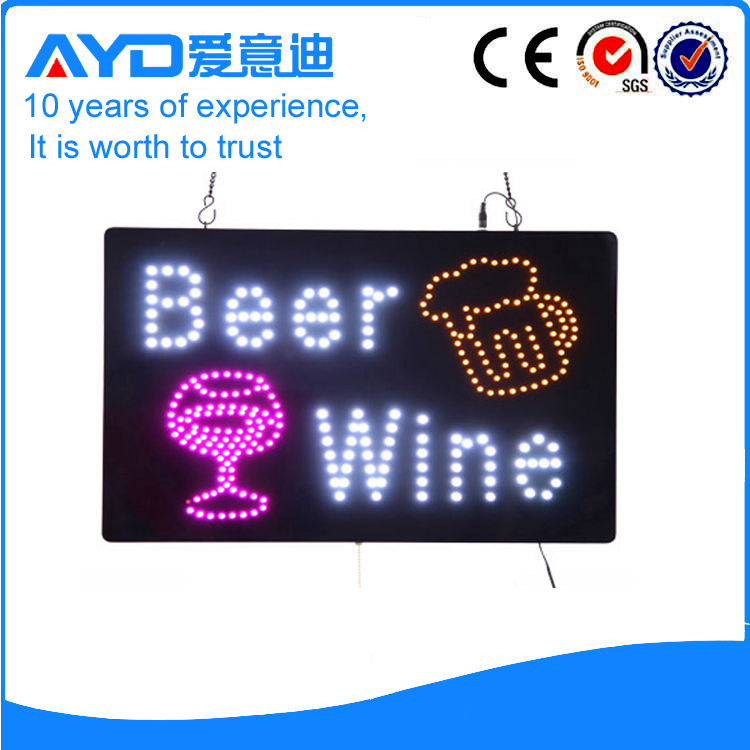 Indoor Good Design LED Beer Wine Sign