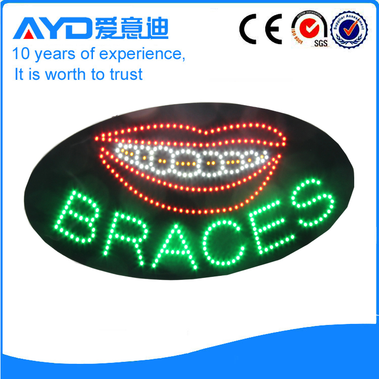 Indoor Good Design LED Braces Sign