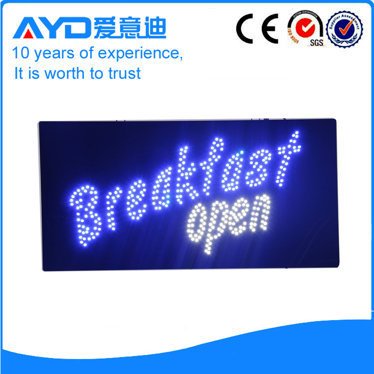 Indoor LED Breakfast Open Sign