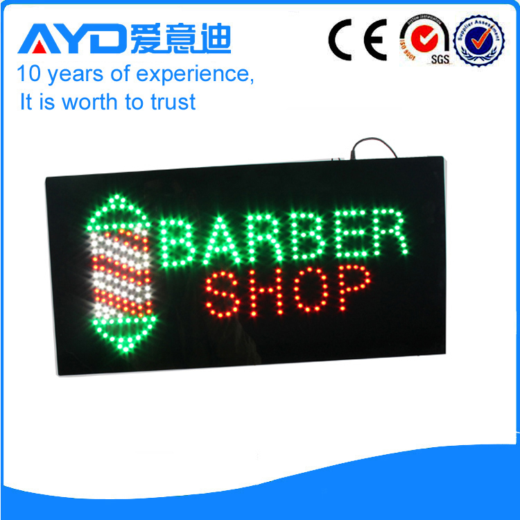 Indoor Good Price LED Barber Shop Sign