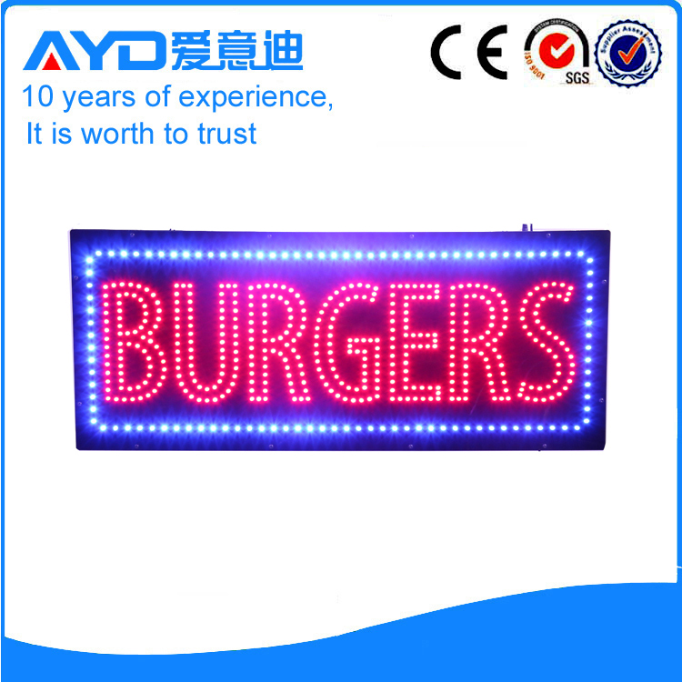 Indoor Good Price LED Burgers Sign