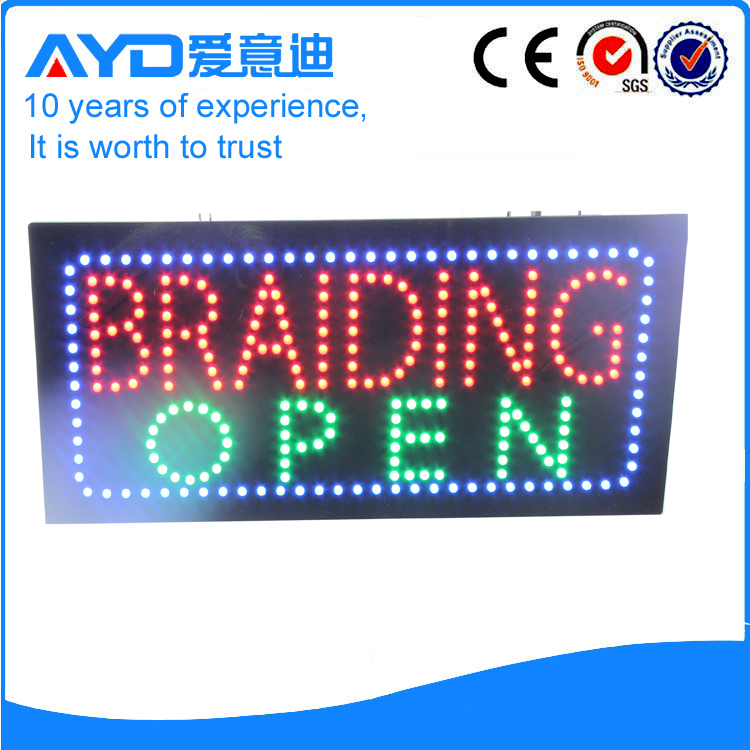 Indoor Good Price LED Braiding Open Sign