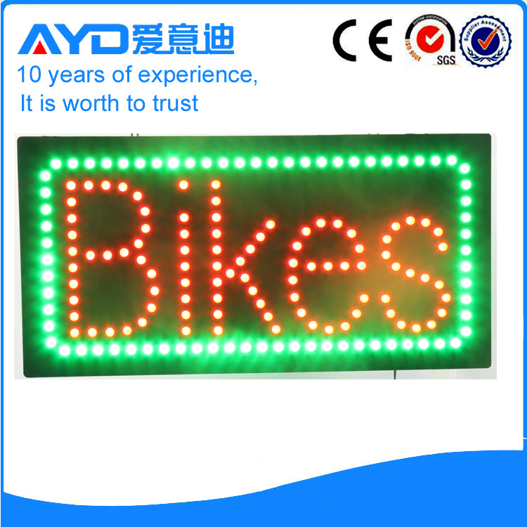 Indoor Good Price LED Bikes Sign