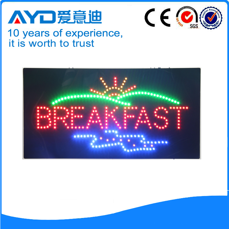 Indoor Good Design  LED Breakfast Sign