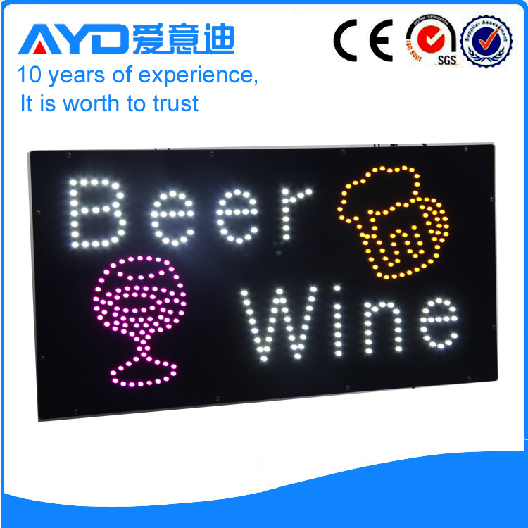 Indoor Good Design LED Beer&Wine Sign
