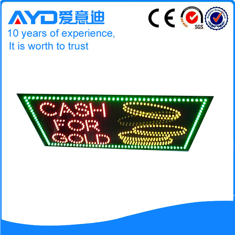 AYD Good Design LED Cash For Gold Sign