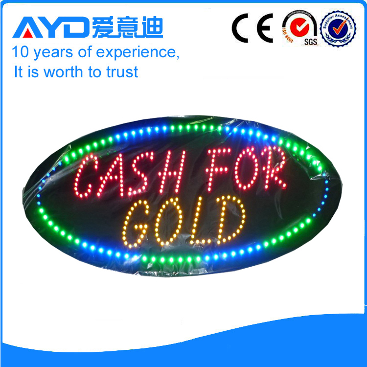 AYD Good Design LED Cash For Gold Sign