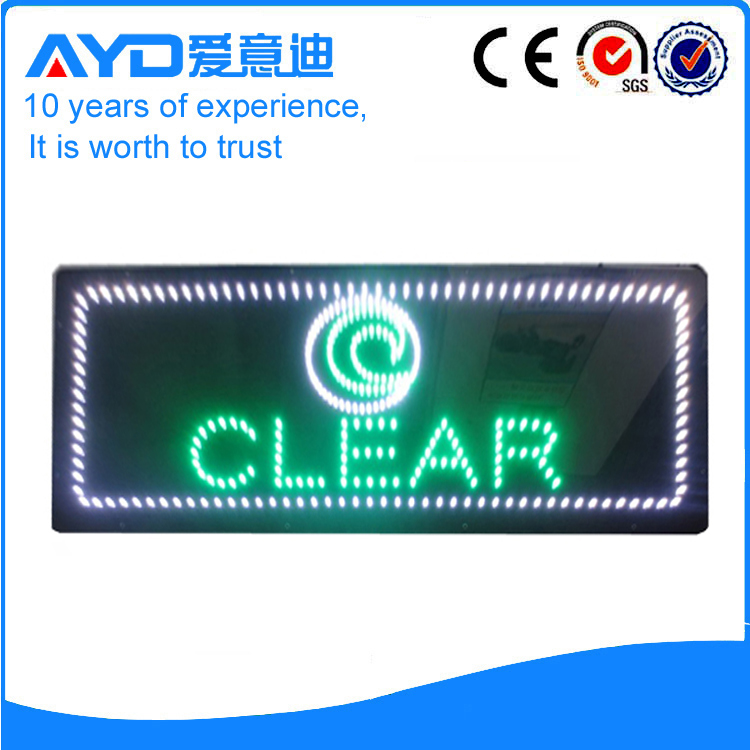 AYD Good Design LED Clear Sign
