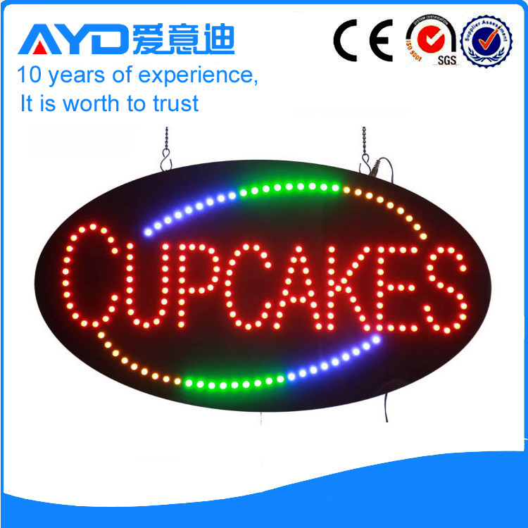 AYD Good Price LED Cupcakes Sign