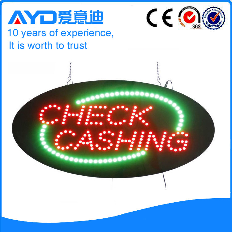 AYD Good Price LED Check Cashing Sign