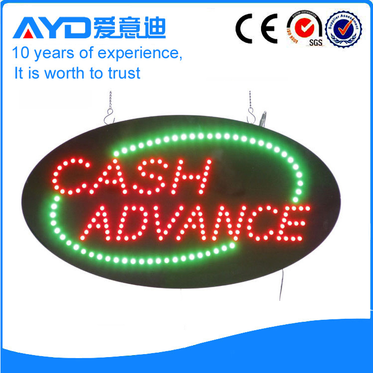 AYD Good Price LED Cash Advance Sign