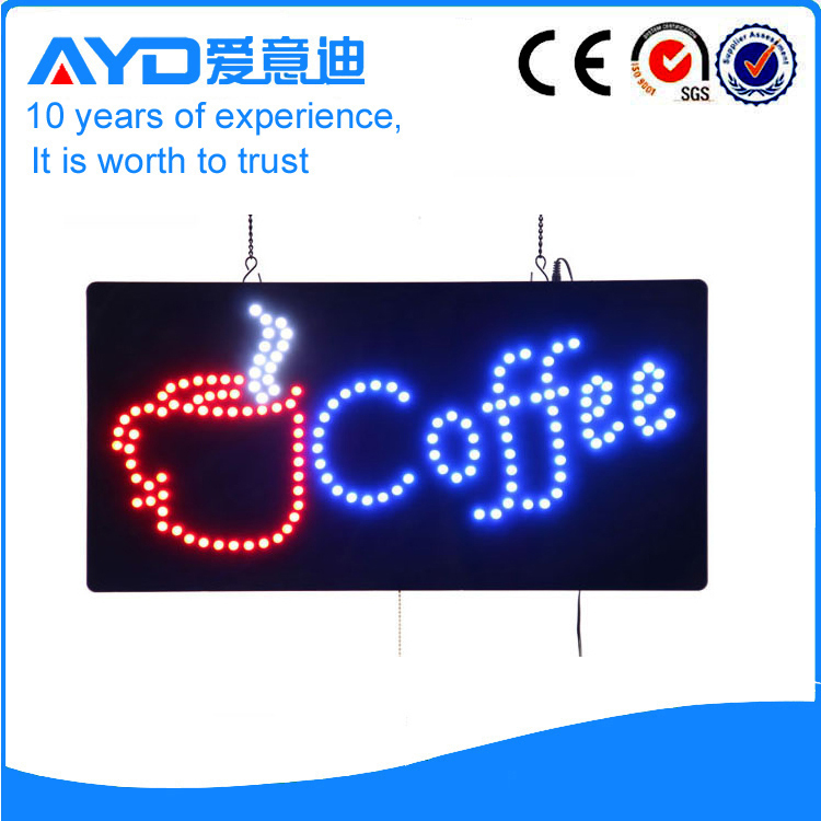 AYD Good Price LED Coffee Sign