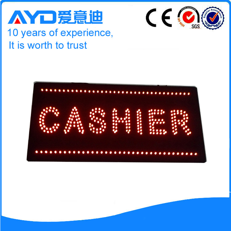 AYD Unique Design LED Cashier Sign