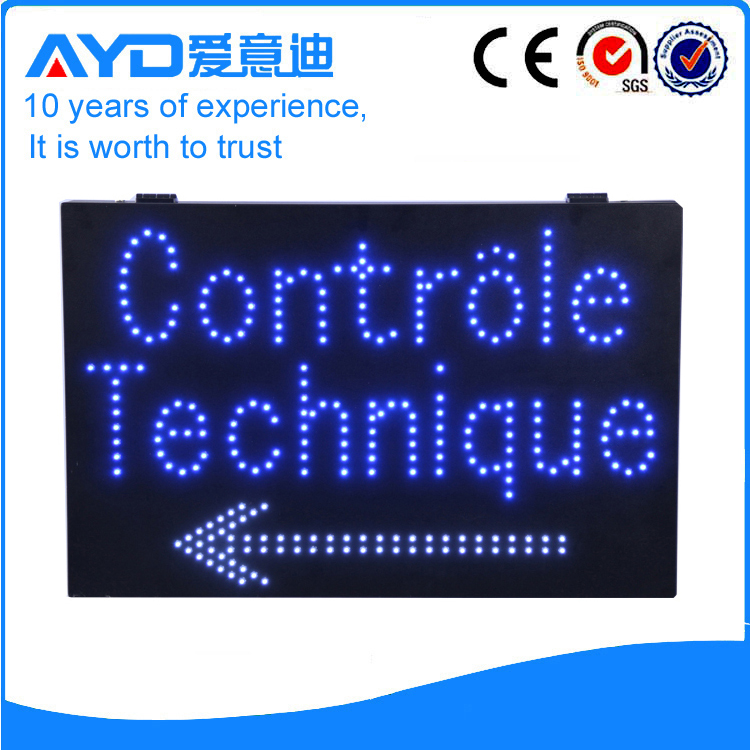 AYD LED Controle Technique Sign