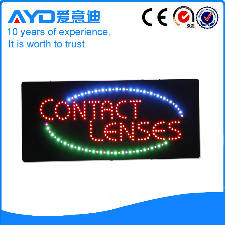 AYD LED Contact Lenses Sign