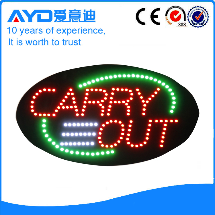 AYD Good Price LED Carry Out Sign