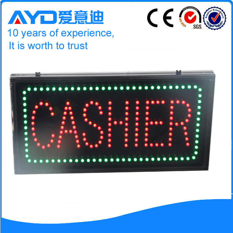 AYD Good Price LED Cashier Sign