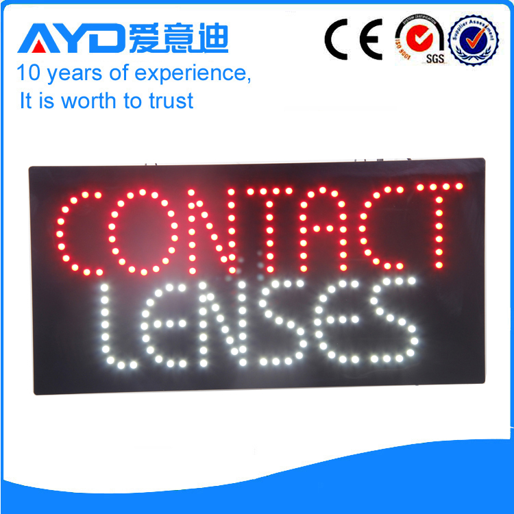 AYD LED Contact Lenses Sign