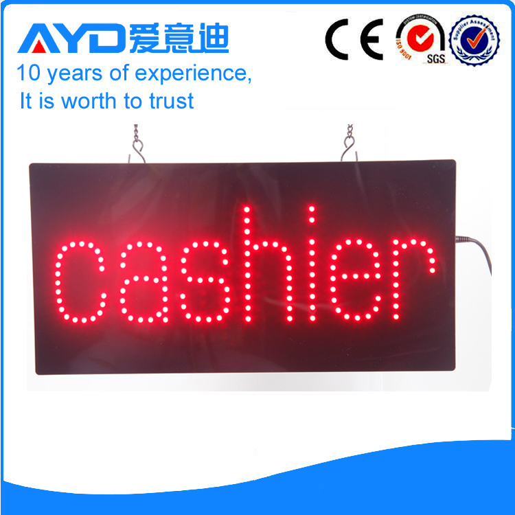 AYD Unique Design LED Cashier Sign
