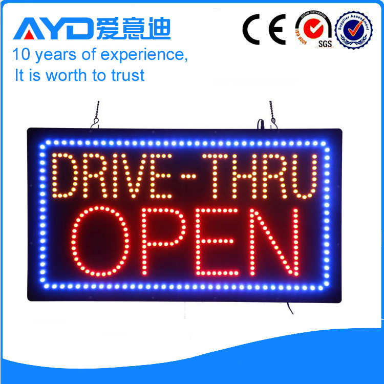 AYD LED Drive-Thru Open Sign