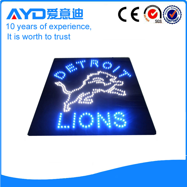 AYD LED Detroit Lions Sign