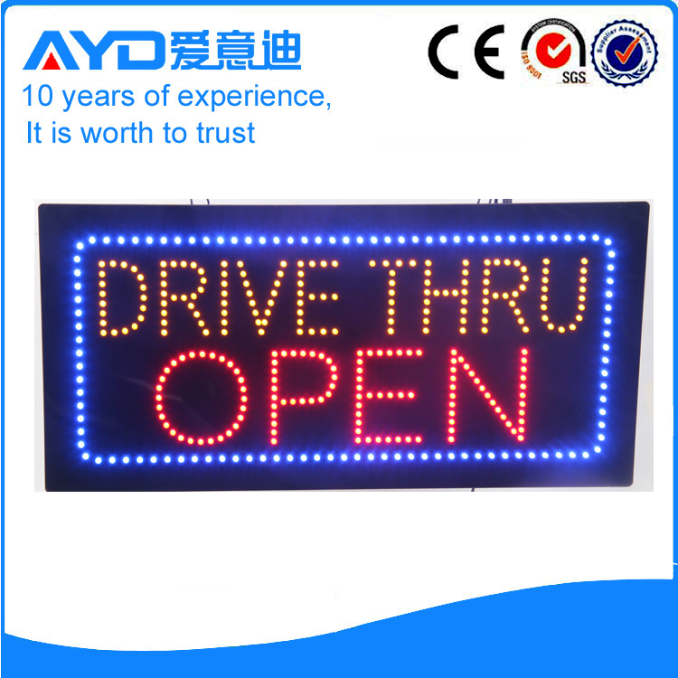 AYD LED Drive-Thru Open Sign