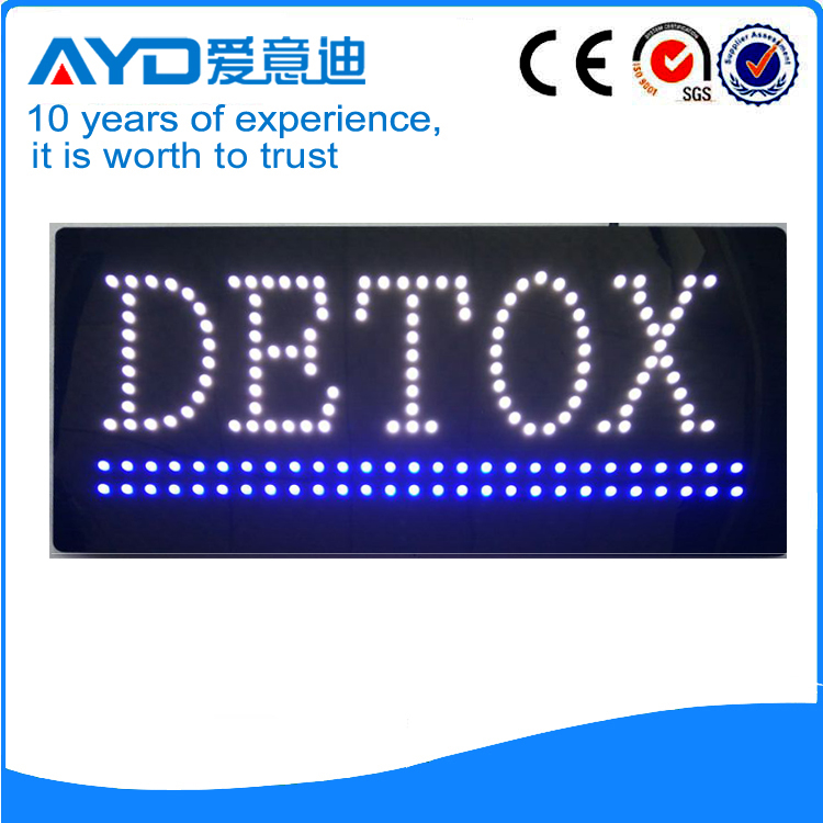 AYD Good Price LED Detox Sign